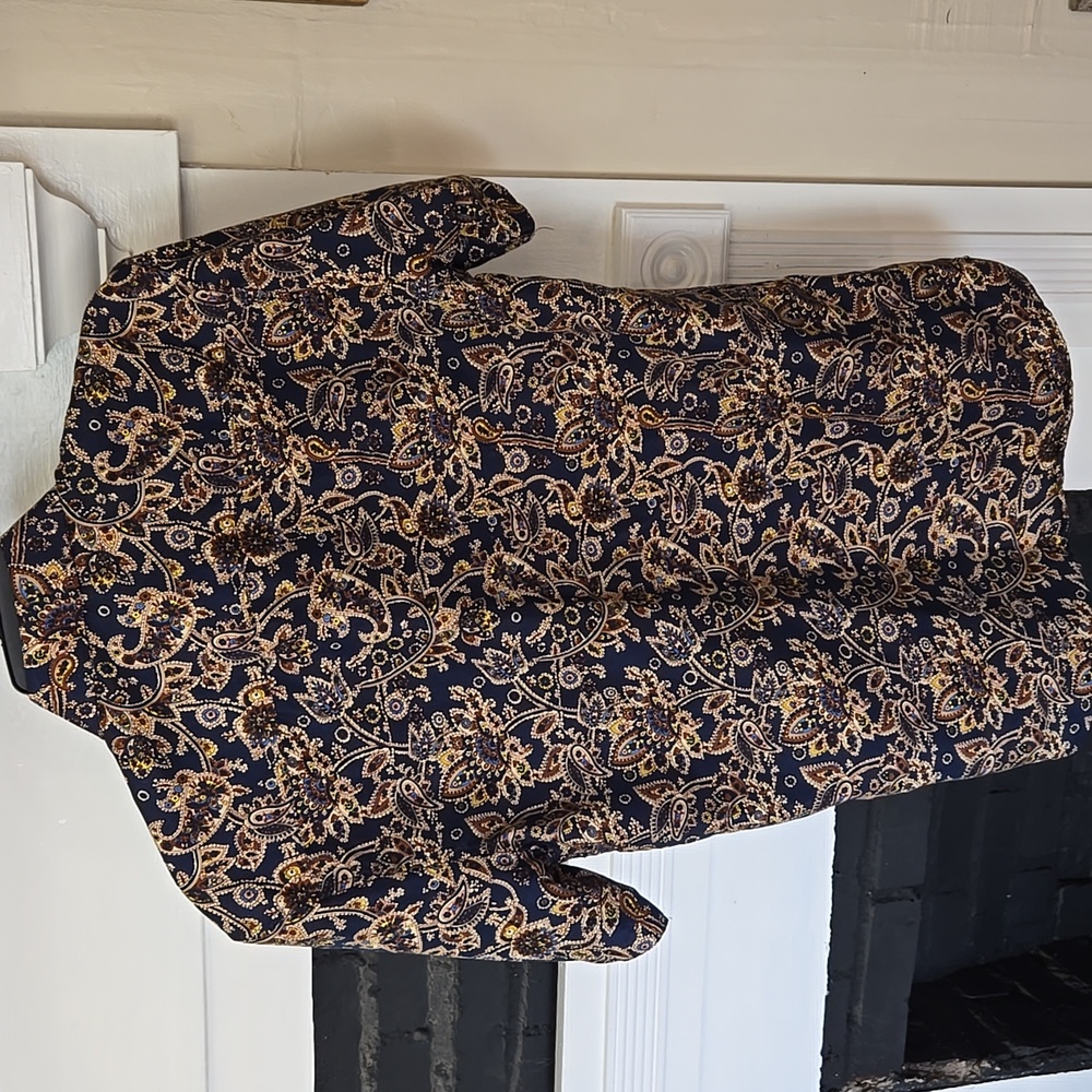 Silver Stone Collection Navy Floral Shirt - Picture 10 of 10